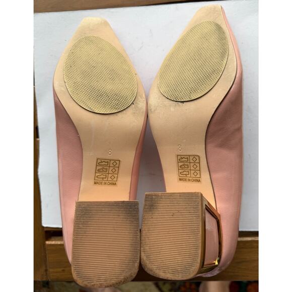 Statement Women's Blink Pump blush gold Preppy, Party dress block heel size 8 - Picture 6 of 9